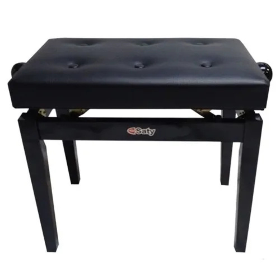 Banqueta Saty BP 80 Para Piano Com Regulagem Black