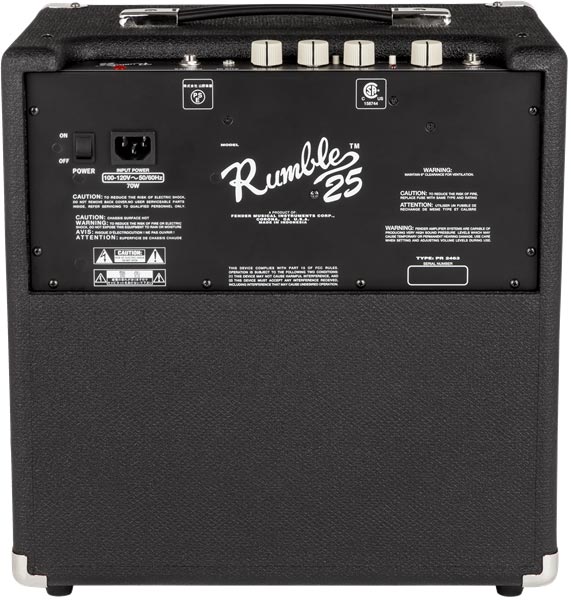 Amplificador Fender Combo Rumble 25 V3 120V 2370200000