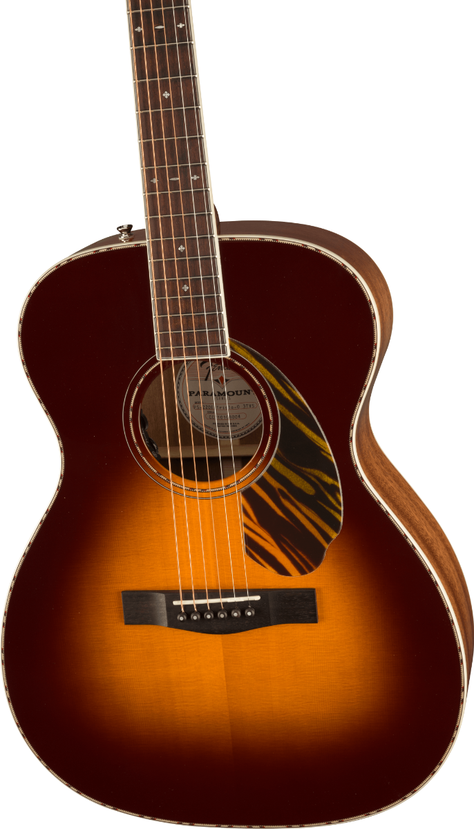 Violão Fender Paramount PO-220E Orchestra C/estojo 097 0350 303 3 Tone Vintage Sunburst
