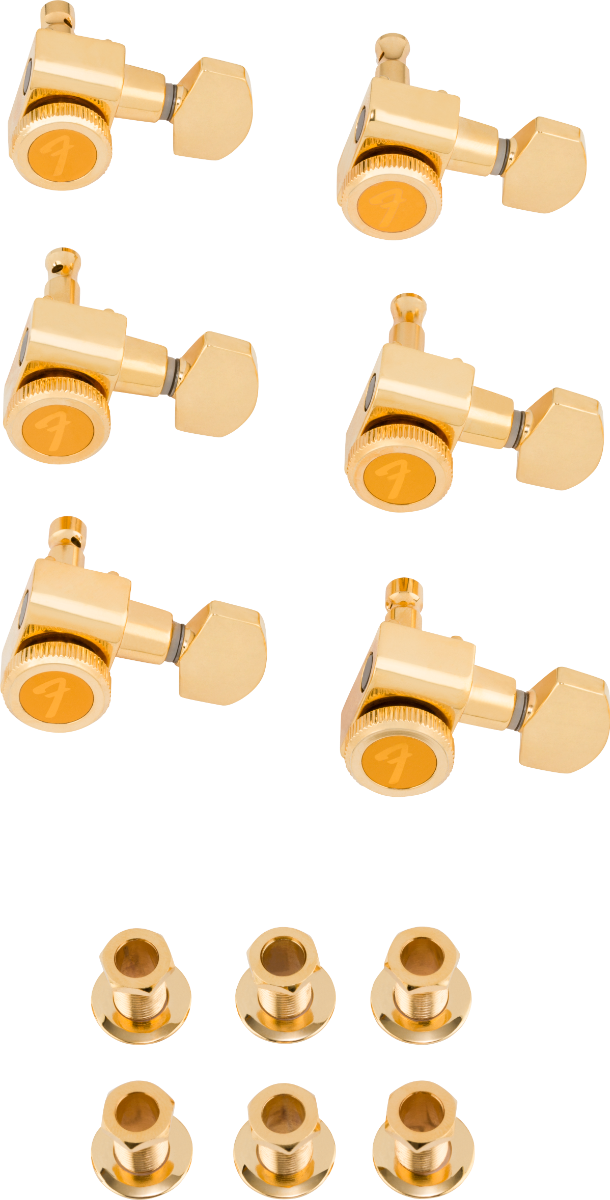 Tarraxas Fender Strato/Tele C/Trava Locking Tuners 099 0818 200 Gold