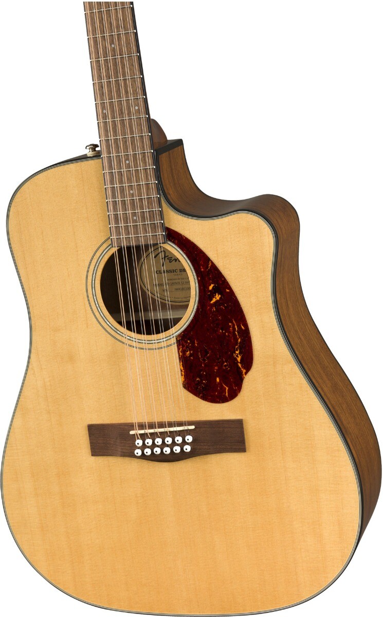 Violão Eletrico Fender CD-140 SCE 12 Cordas Dreadnought Cut Eletroacustico C/Case Nat