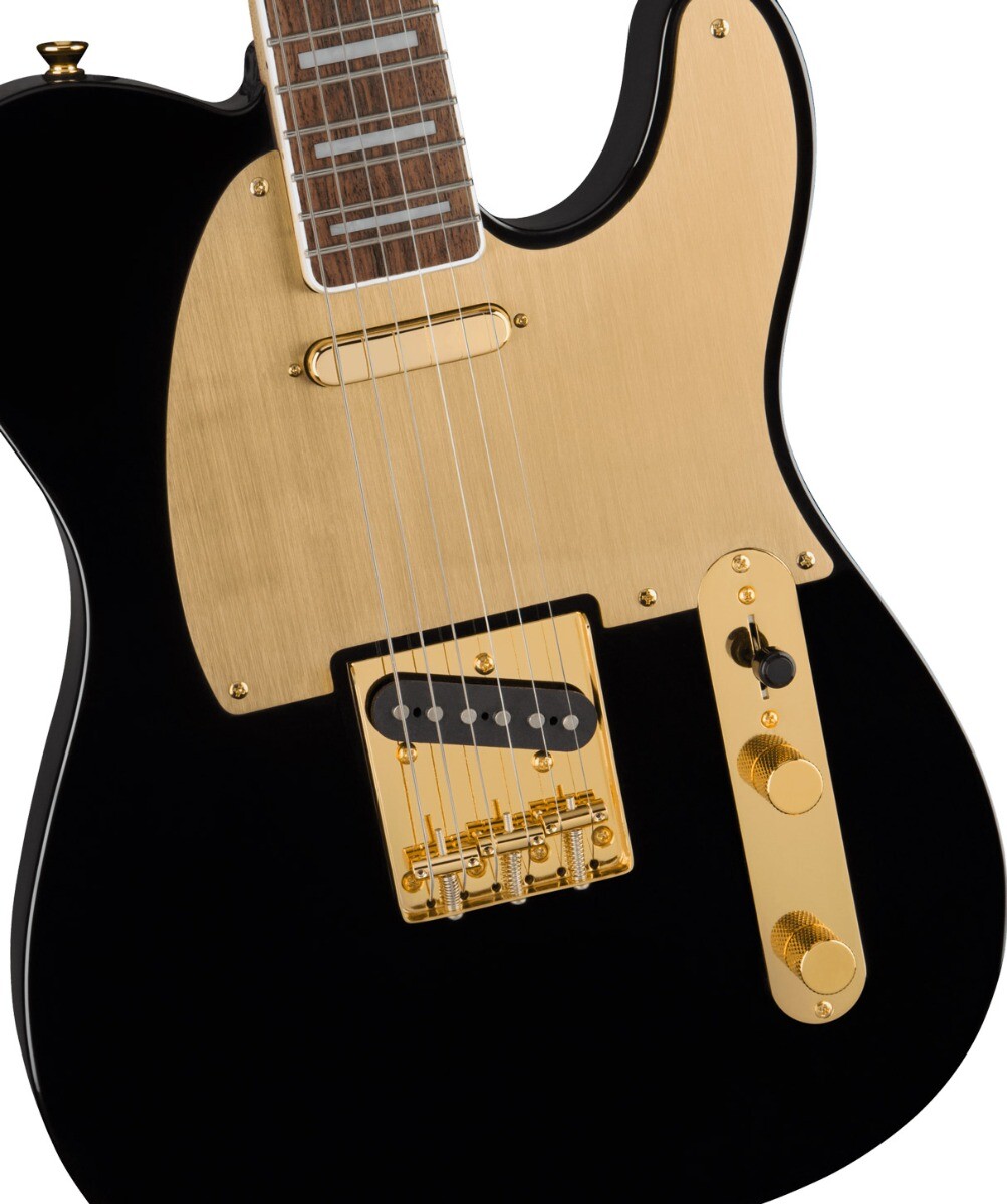 Guitarra Fender Squier 40th Anniversary Telecaster LRL GHW GPG Black 0379400506