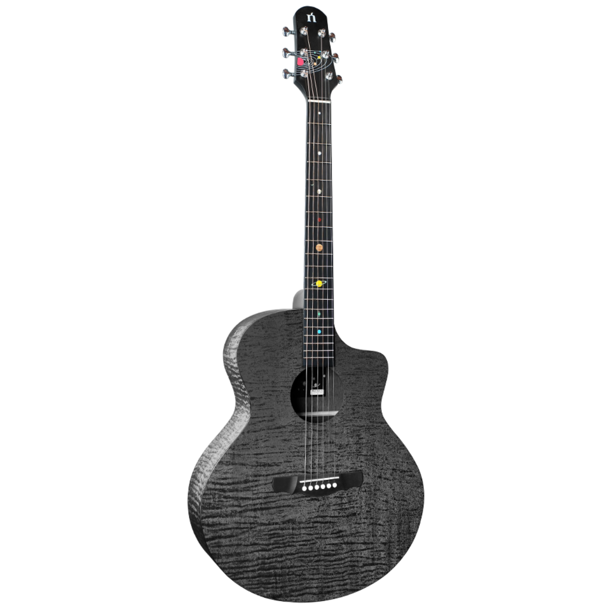 Violão Eletrico Natasha Blackhole 41 +NS2 Pickup Preto