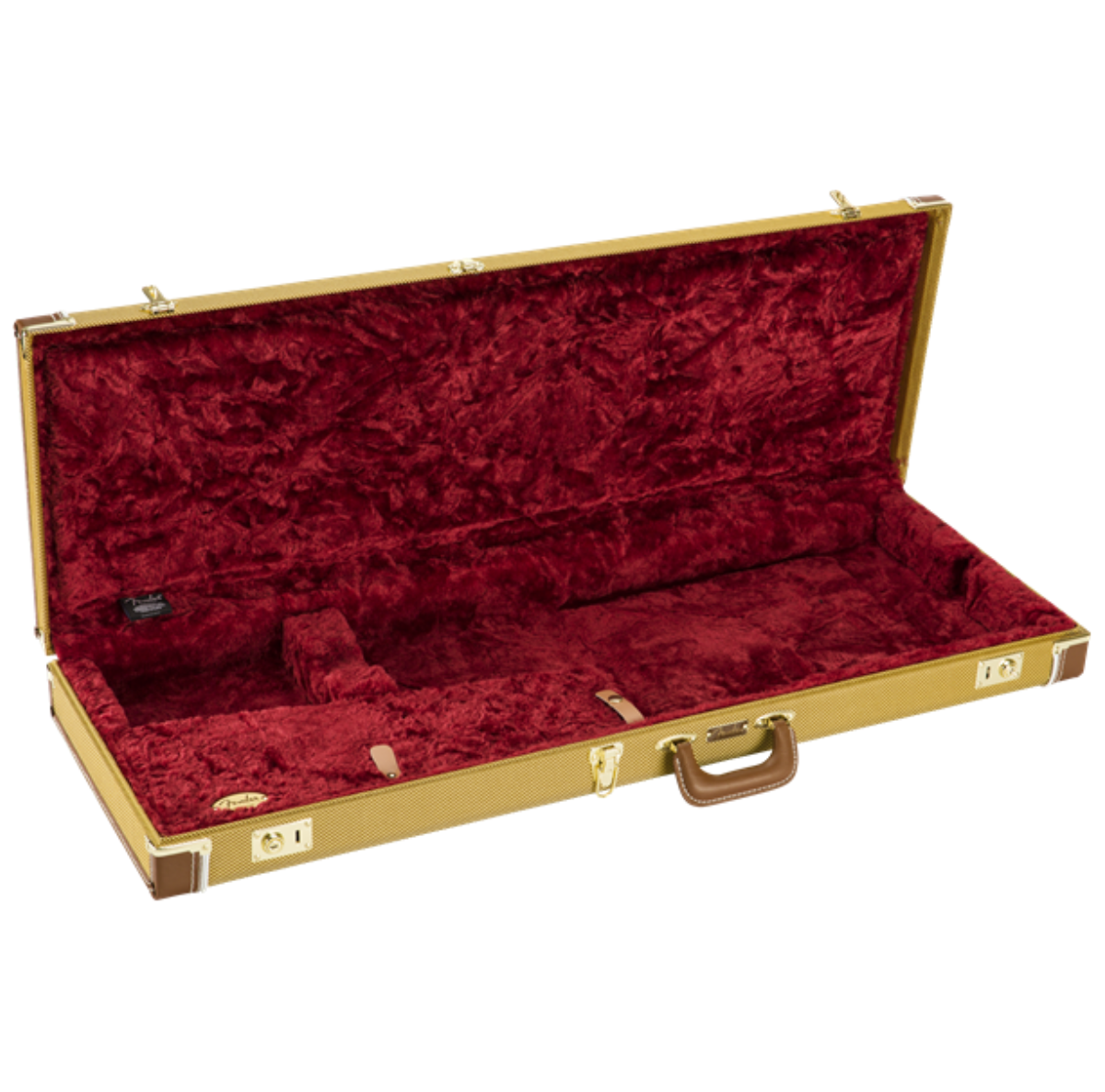 Estojo Fender Deluxe Strato/tele Poodle Plush 0996106300 Tweed W/ Red