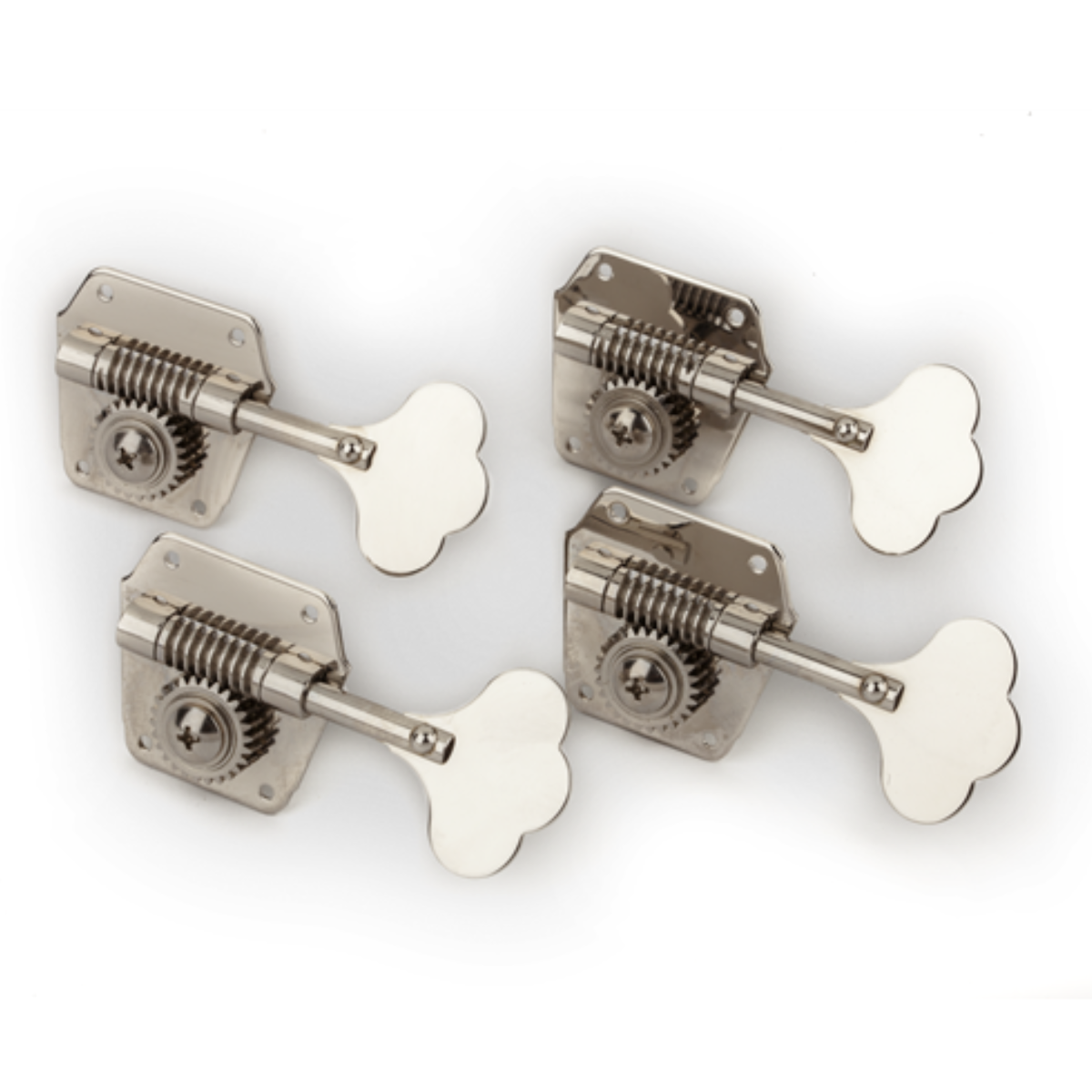 Tarraxa Fender Pure Vintage Bass Tuning Machines, Nickel-Plated Steel, (4) 0078834049