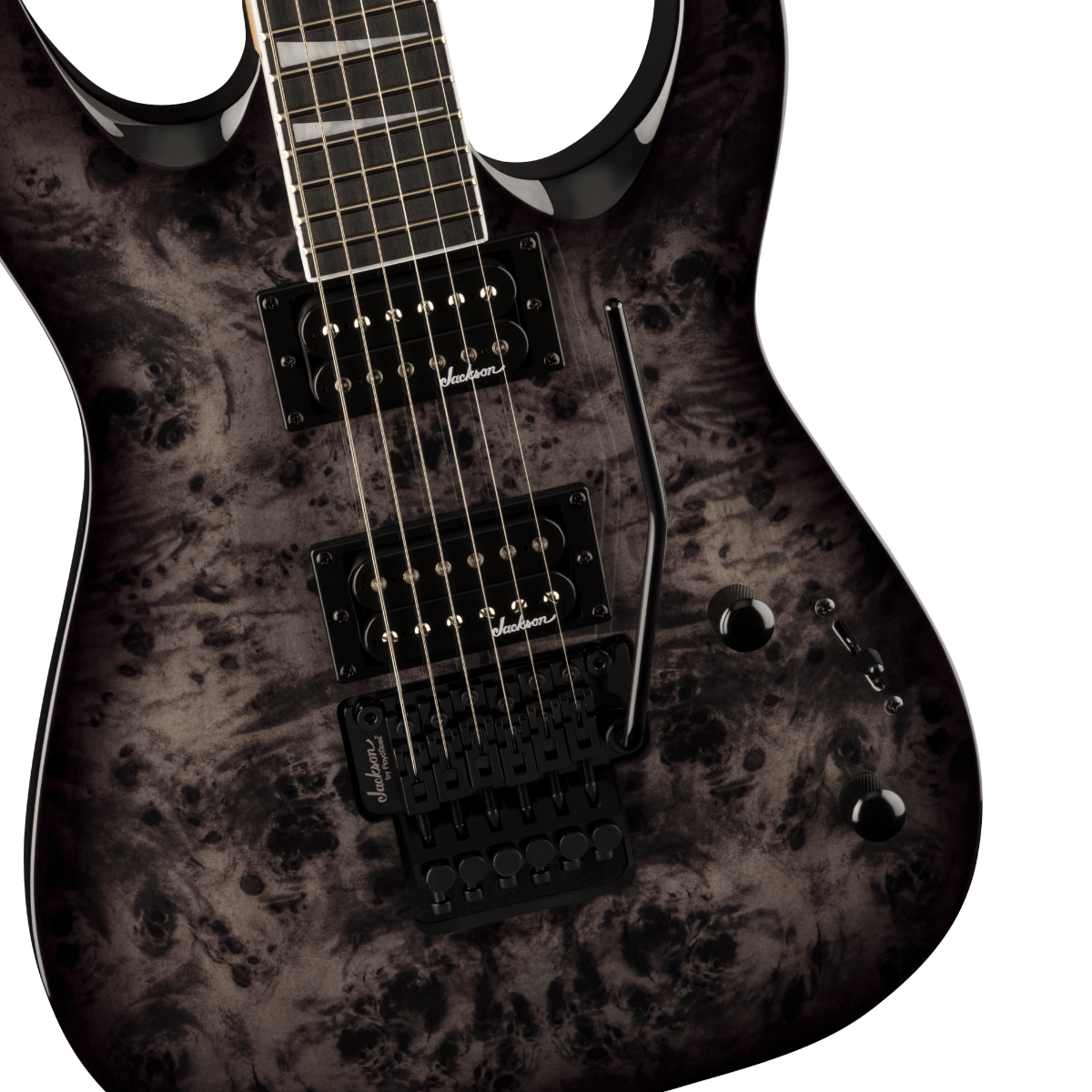 Guitarra Jackson JS32 Series Dinky DKAP, Amaranth Fingerboard, Transparent 2918824585 Black