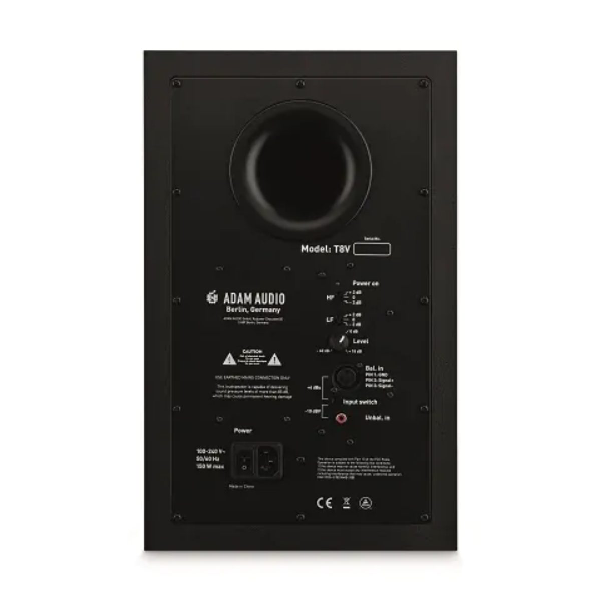 Monitor Adam Audio T8V Ativo - Preto (Unidade)