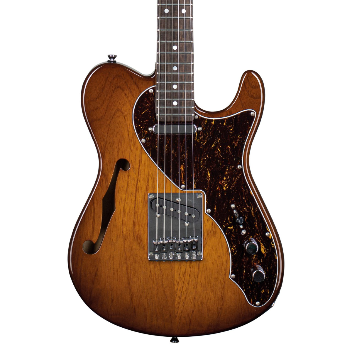Guitarra Tagima T-920 Tele Semi-acústico 2S HB/DF/TT Honey Burst/Escala Escura/Escudo Tortoise
