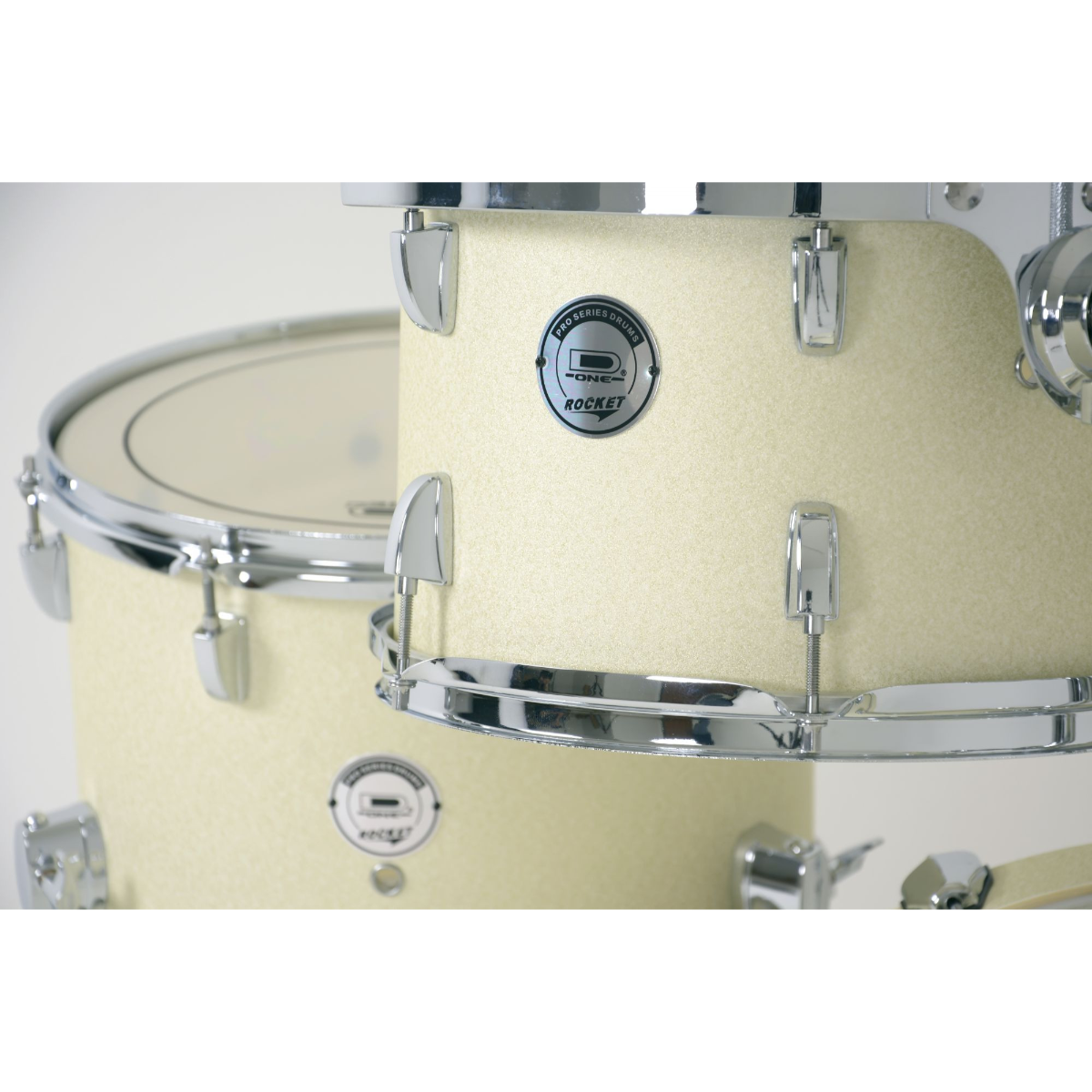 Bateria D one Rocket DR20 White Satin Sparkel