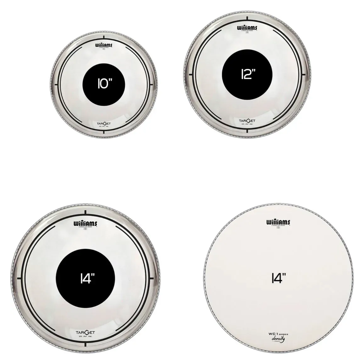 Kit Pele Williams Target DT2 10+12+14+WC1 14" Free