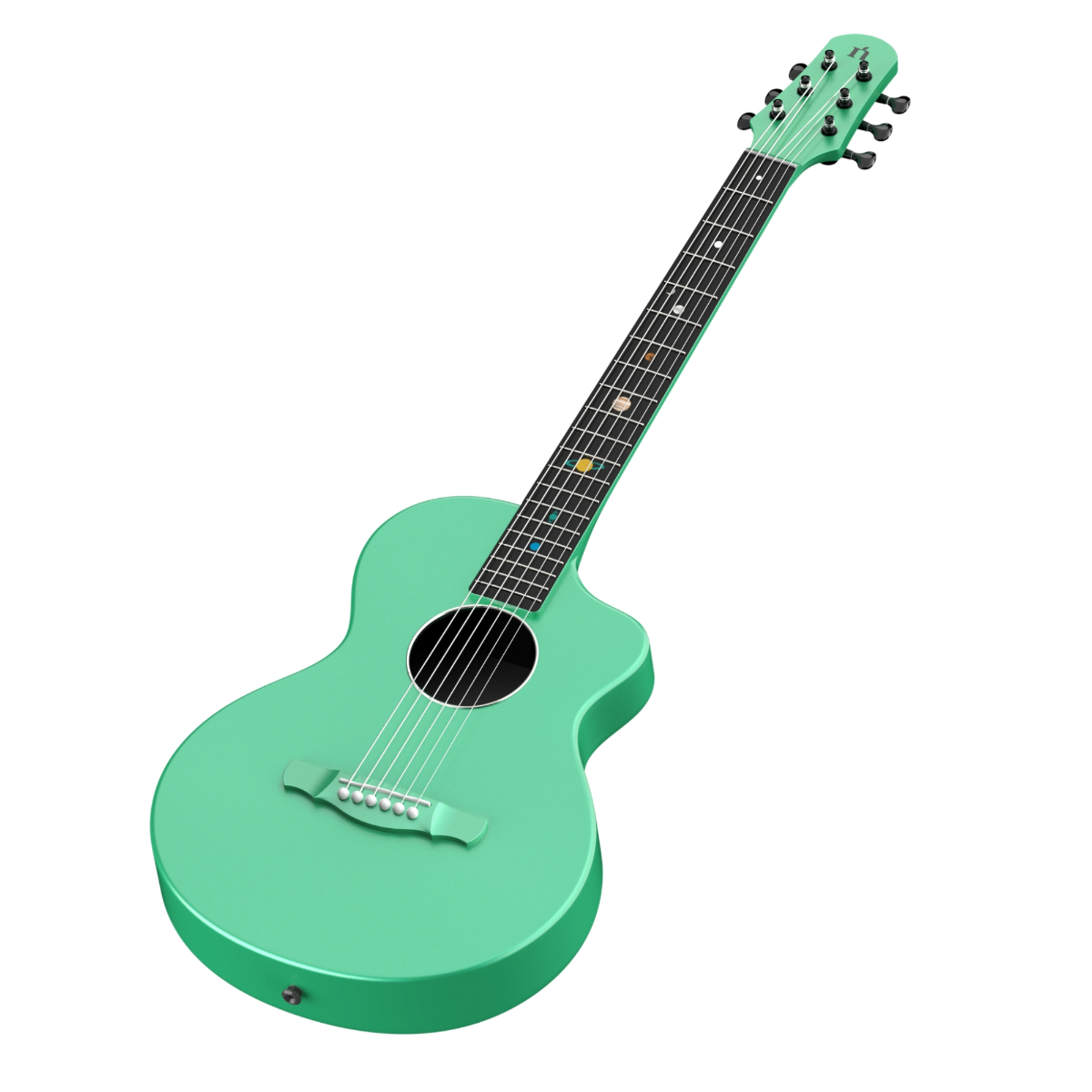 Violão Natasha Asteroid +NSX Smart- elétrico Com Efeitos e App Mint Green