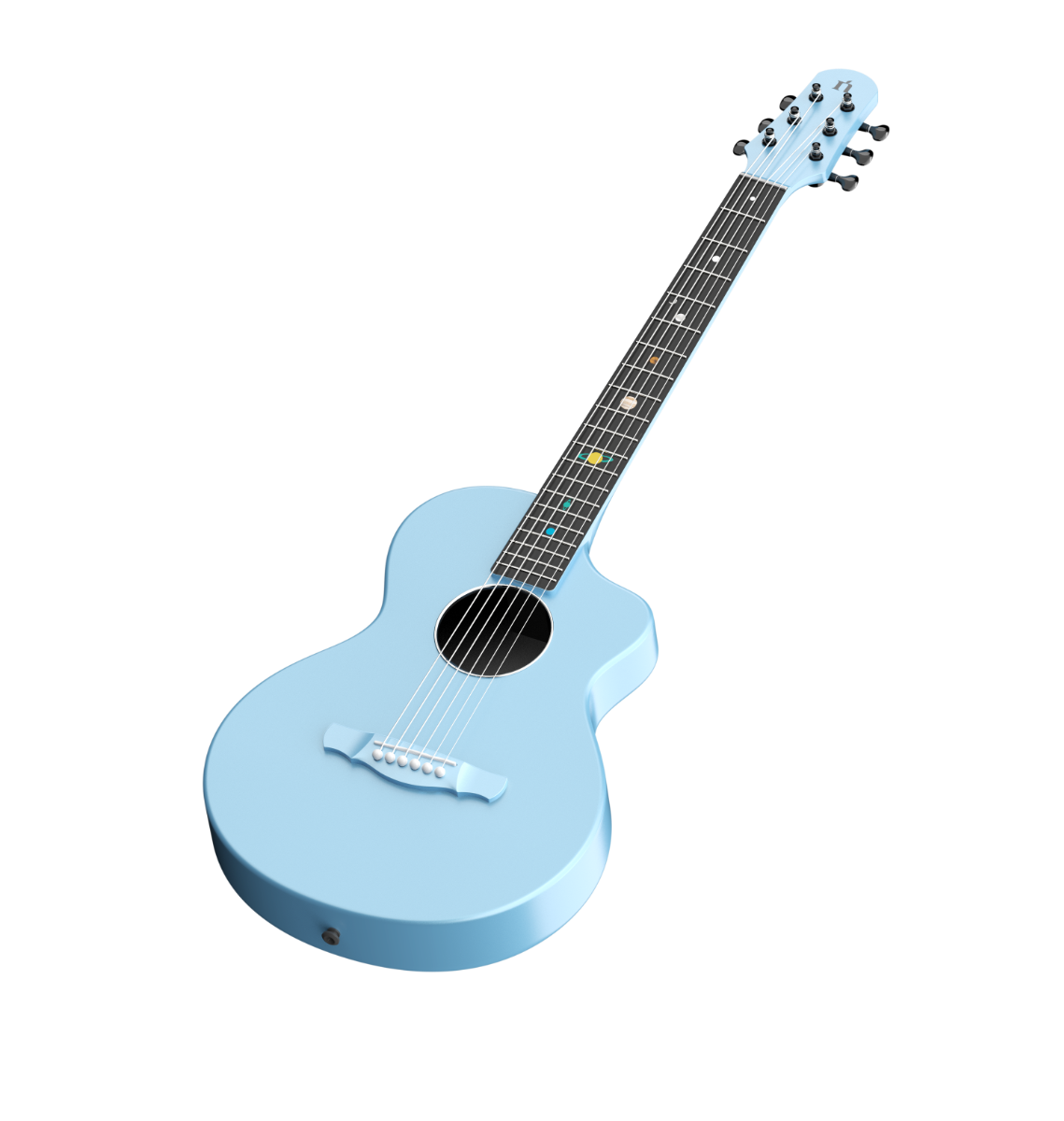 Violão Natasha Asteroid +NSX Smart- elétrico Com Efeitos e App Ocean Blue