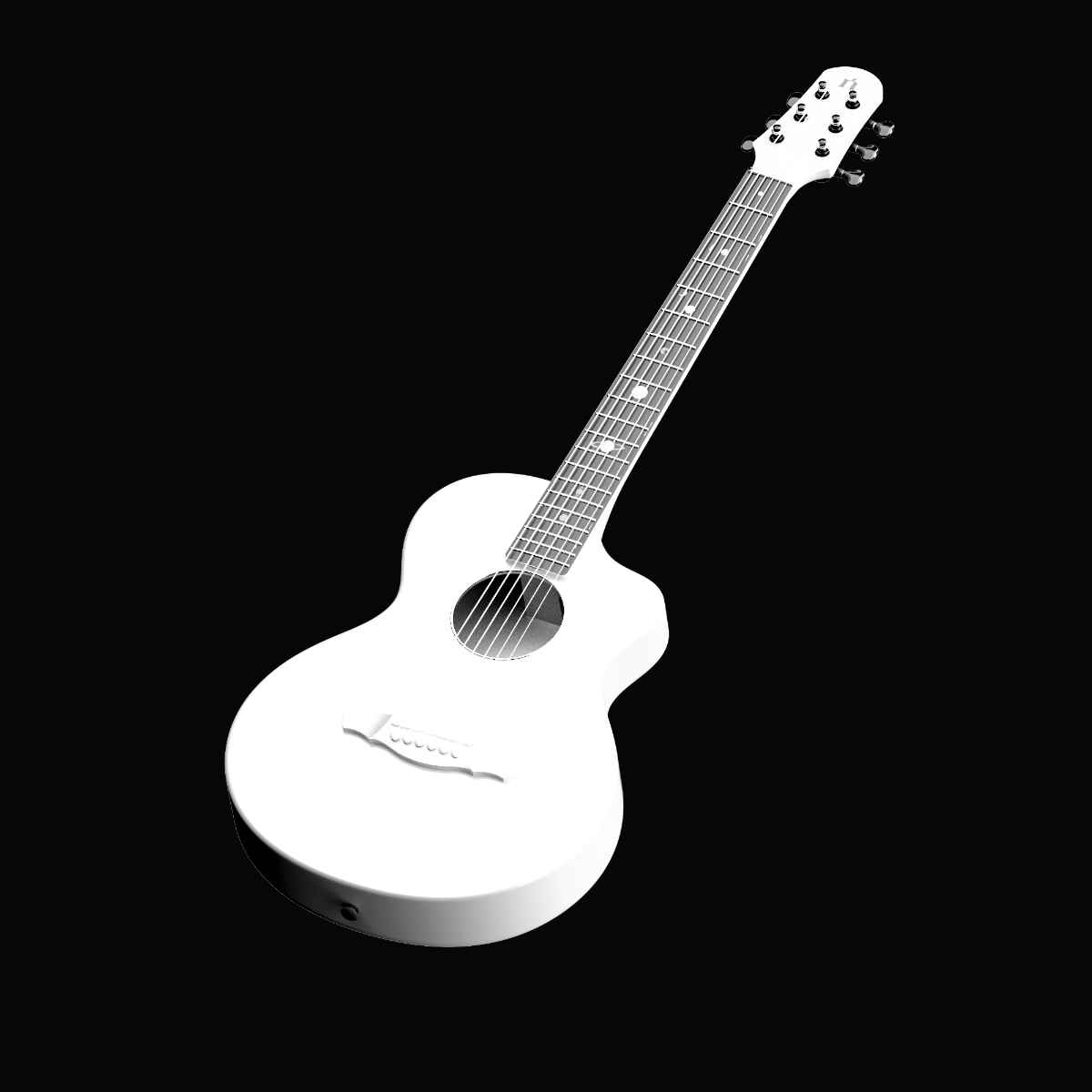 Violão Natasha Asteroid +NSX Smart- elétrico Com Efeitos e App Radiant Pearl