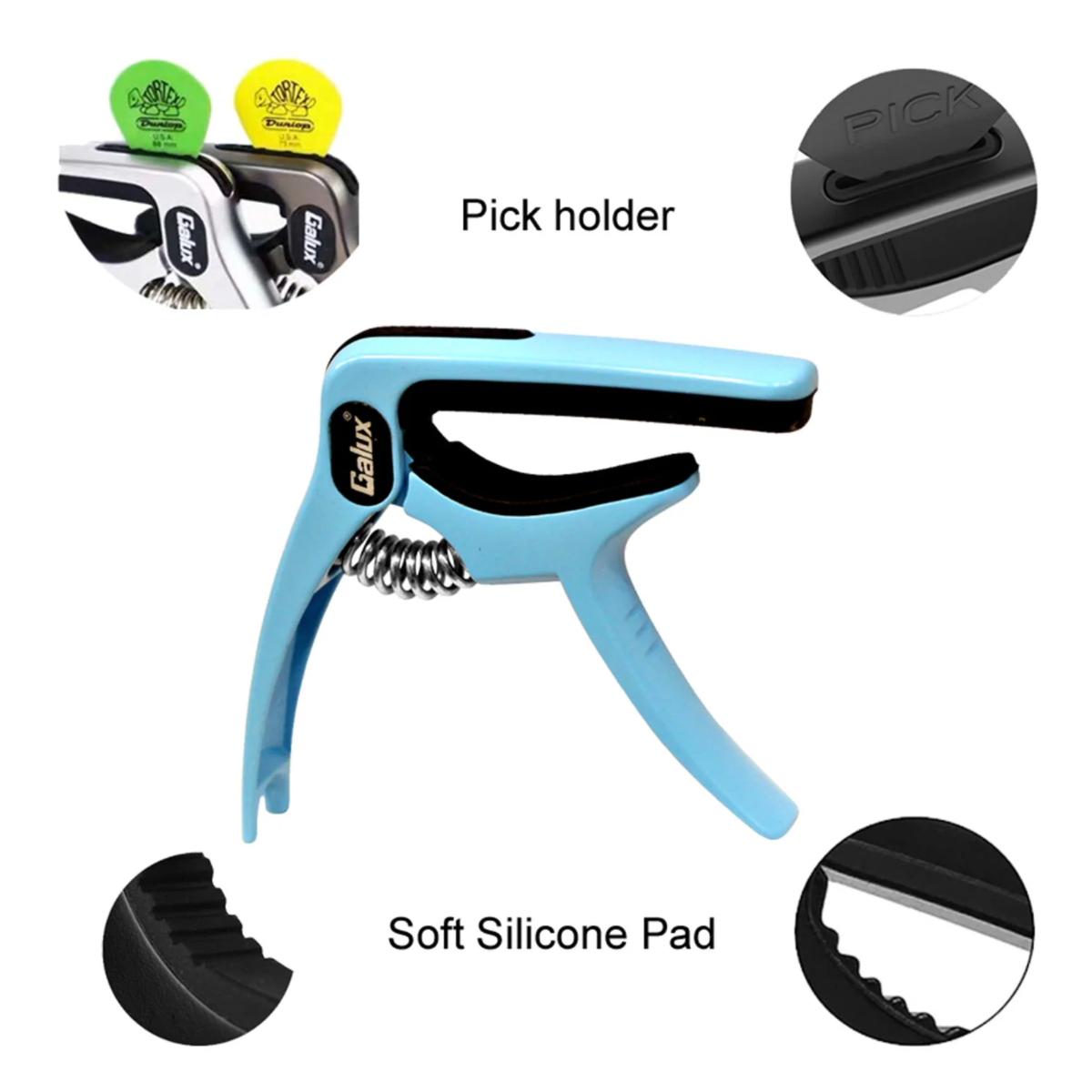 Capo-traste Galux GC-501A Blue