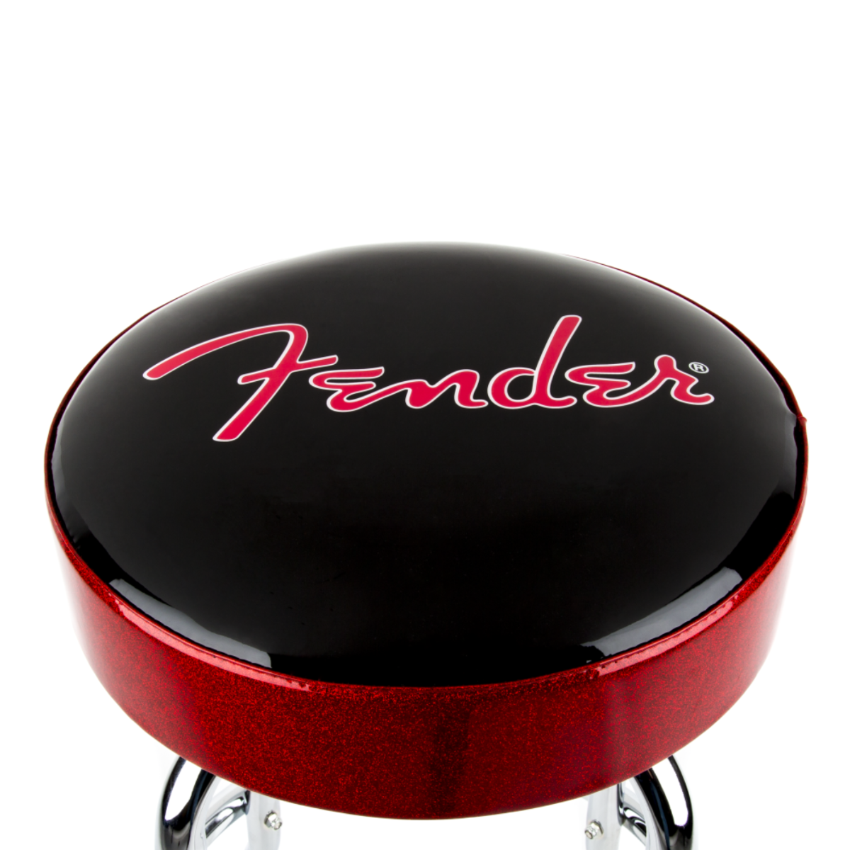 Banco Fender Barstool Sparkle Black/Red 24'' 9192022004