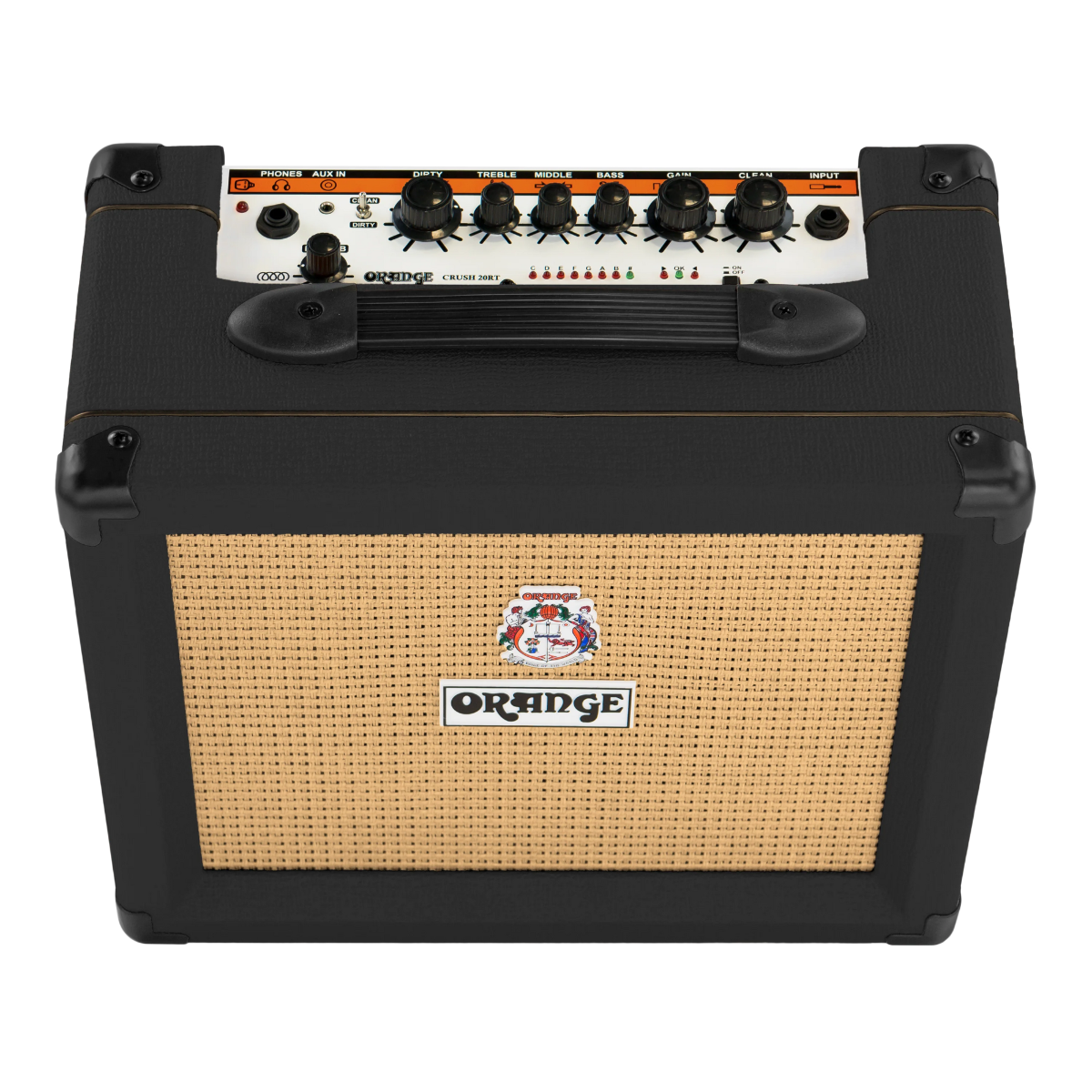 Amplificador Orange Combo Guitarra Crush-20RTBK Reverb Tuner Black