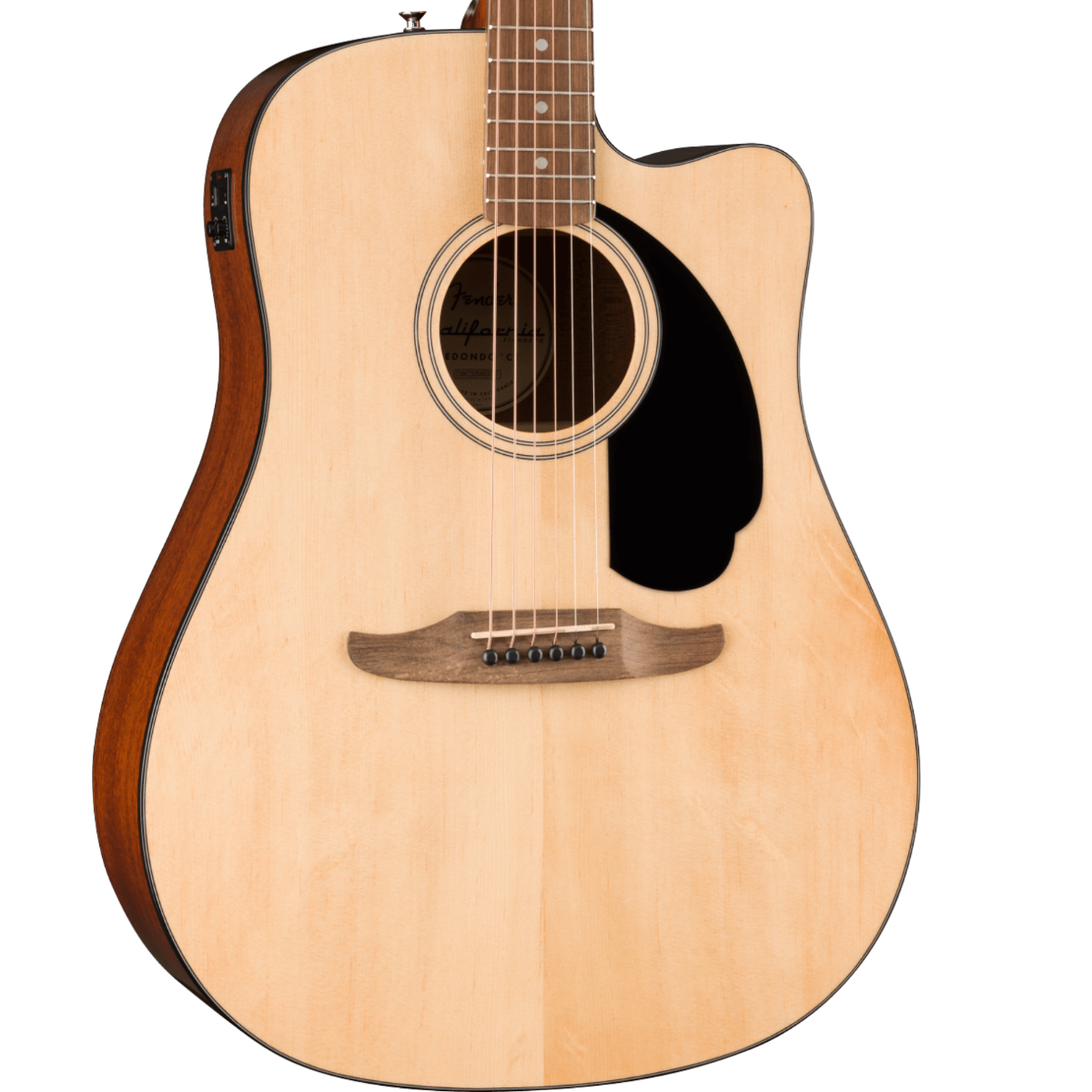 Violão Fender California Standard Redondo CE Spruce Top Black Pickguard 0974220521 Natural