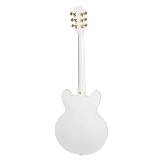Epiphone セミアコースティックギター ホワイト（ジャンク） Guitarra Epiphone Semi Acústica Sheraton Union Jack Alpine White