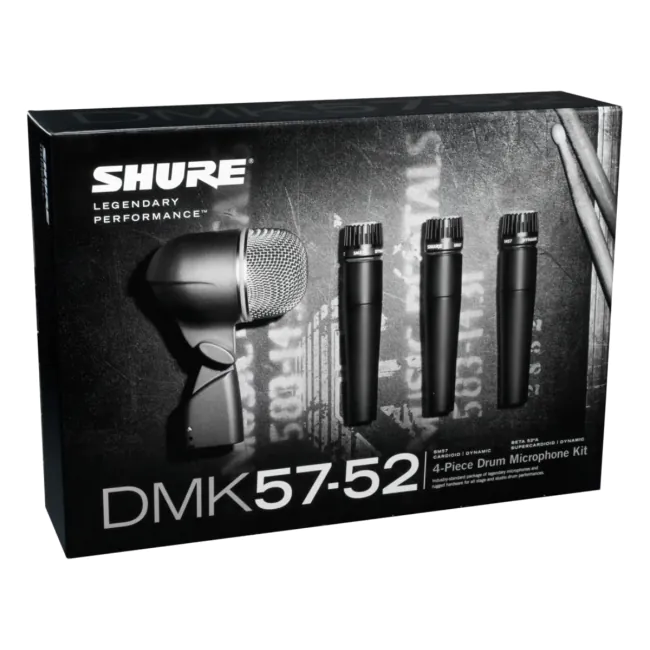 Microfones Shure DMK57-52 Kit de microfones para bateria