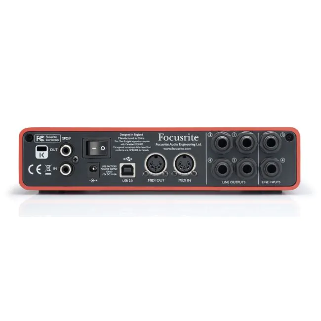 Interface Focusrite Scarlett 6I6