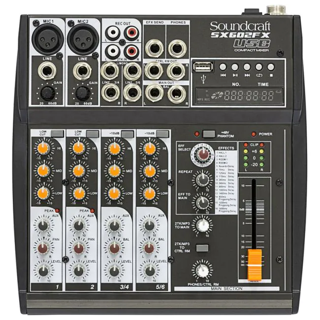Mixer Soundcraft Sx 602 Fx Usb