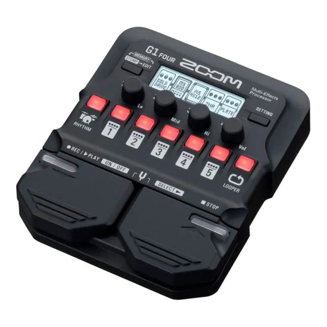 ギター Zoom G1 FOUR Pedaleira Zoom G1 Four