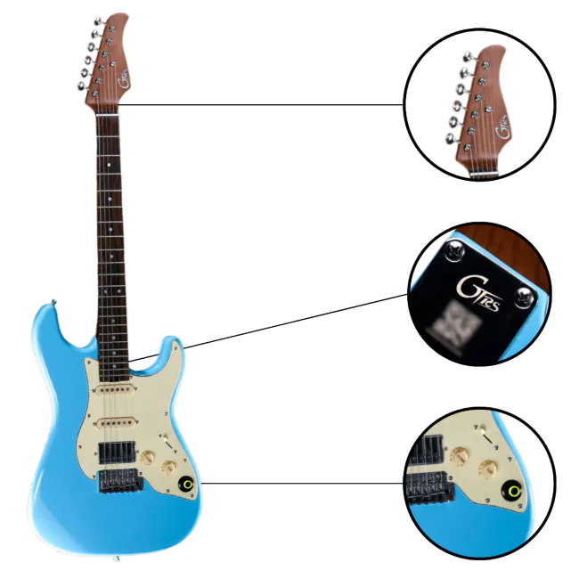 Guitarra Mooer GTRS 800 Blue