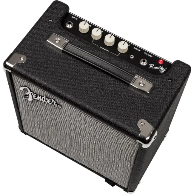 ベース Fender bass amp rumble 15 Amplificador Fender Combo Serie Rumble 15 V3 230V EUR