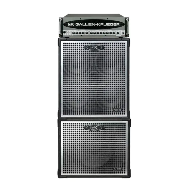 Amplificador Gallien krueger GK 2001 2X 540W + Caixa Acústica Neo
