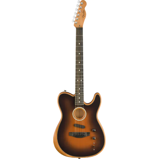 ギター Fender American Acoustasonic telecaster Violão Fender American Acoustasonic Telecaster, Ebony Fingerboard