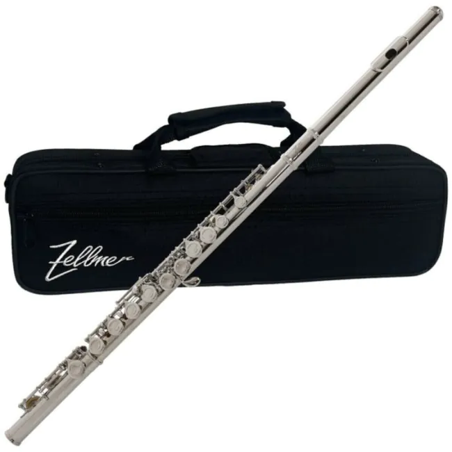 Flauta Zellmer ZFL-600N Transversal Niquelada Afinação C (DÓ) 1219