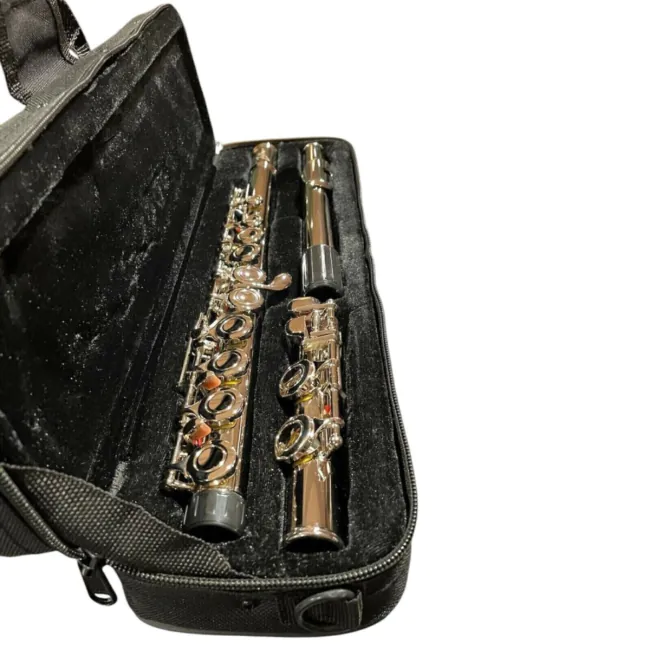 Flauta Zellmer ZFL-600N Transversal Niquelada Afinação C (DÓ) 1219