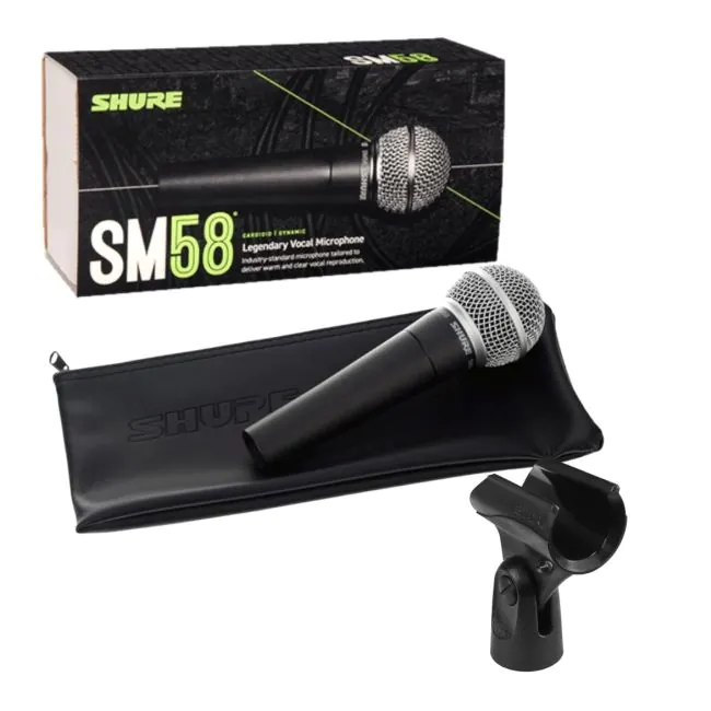 Microfone com fio Shure SM58 LC