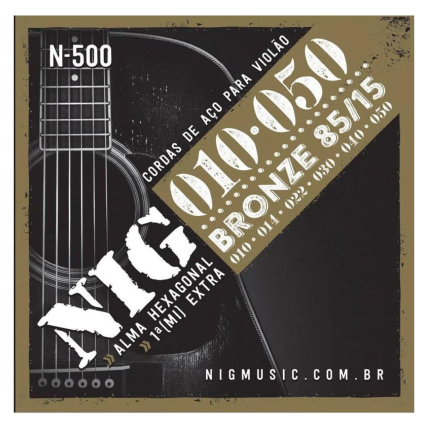 Encordoamento Nig Violao Aço 010.050 Bronze 85.15