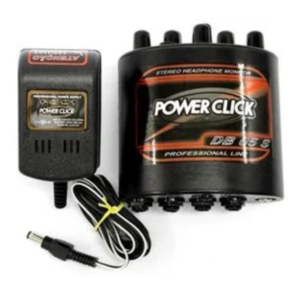 Amplificador Power Click DB-05 Com Fonte Para Fone De Ouvido
