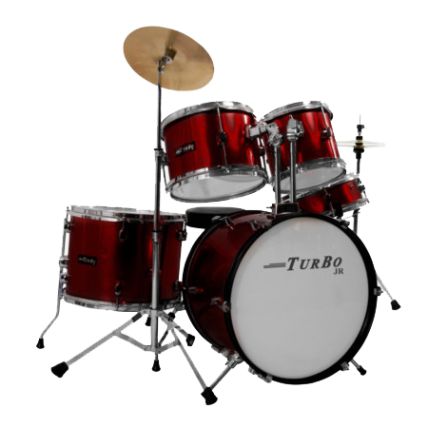 Bateria Turbo 4322-Mw Junior Vinho Metalica