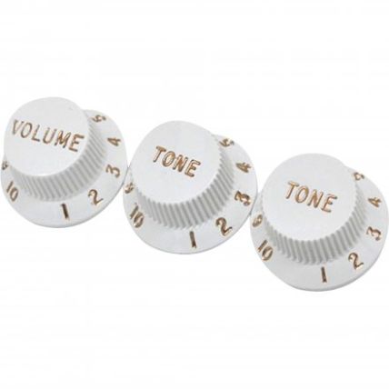 Knob Fender Guitarra Strato Branco (3 Unidades)