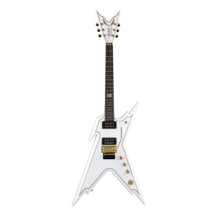 Guitarra Dean Razorback White/Gold Pinstripe
