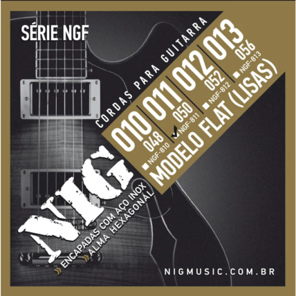 Encordoamento Nig Guitarra 011.050 Flat NGF811
