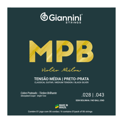 Encordoamento Giannini GENWBS Violão Nylon