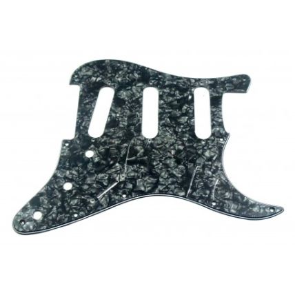 Escudo Wave Guitarra Strato 3S Perolado Preto NST0211PB
