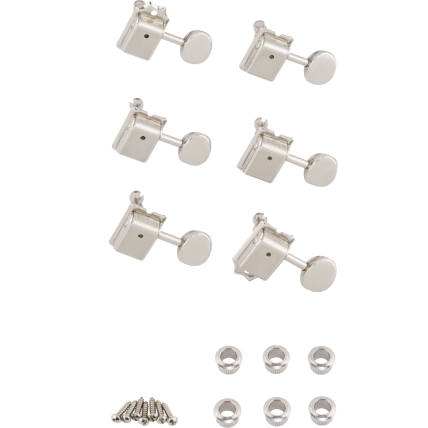 Tarraxa Fender American Vintage Guitar Tuning Machines, Nickel (6) 0992040000
