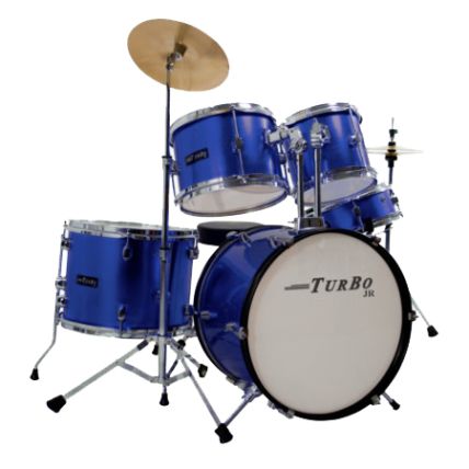 Bateria Turbo 4322-MB Junior Azul Metalica