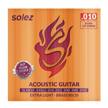 Encordoamento Solez SLAB10 Violão Brass .010