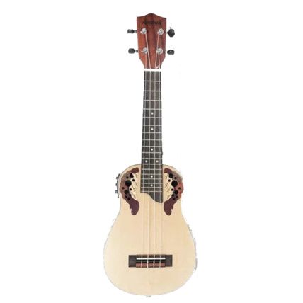 UKULELE AKAHAI ROSANI AKV-23E CONCERT ELÉTRICO SPRUCE NATURAL