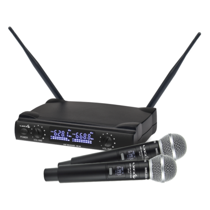 Microfone Lyco Uh-08mm Duplo Sem Fio