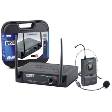 Microfone Vokal DVS-100SH Sigle Headset Sem Fio