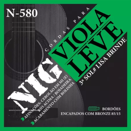 Encordoamento Nig Viola Leve Afinação Cebolão Em MI N580 Almir Pessoa