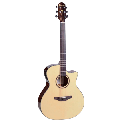 Violão Crafter Aço Grand Audit B/S Sapele EQ CRT NV HG520CE