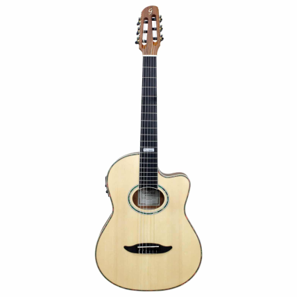 Violao Eletrico Giannini GNF-3 CEQ NS E-A Nylon Cutaway Natural Satin